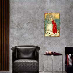 Vera Kablumbağa Terbiyecisi Baskılı Ahşap Tablo HK1320