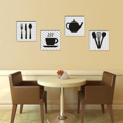 4'lü Ahşap Mutfak Tablosu HK0254