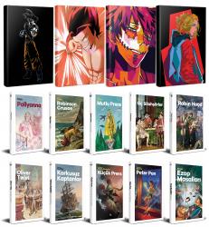 10 Dünya Çocuk Klasiği ve 4 Anime Defter -Set-1