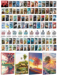 108 Dünya Klasiği ve Manzara Temalı 64 Sayfa Çizgili Defter Seti -1