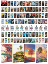 109 Dünya Klasiği ve Manzara Temalı 64 Sayfa Çizgili Defter Seti -1