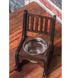 Lora Sallanan Sandalye T-Lıght Cam Mumluk HK0221