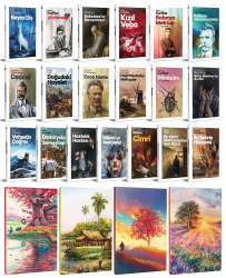 19 Dünya Klasiği ve Manzara Temalı 64 Sayfa Çizgili Defter Seti -2