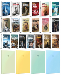 19 Dünya Klasiği ve Pastel Çizgisiz Defter Seti -2
