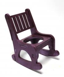 Lora Beton Saksılı Sallanan Sandalyeli Çiçeklik, Mürdüm HK1605-211