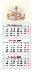 2027 Gemici Duvar Takvimi - Galata Kulesi