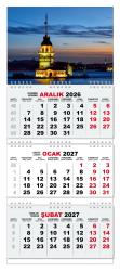 2027 Gemici Duvar Takvimi - Kız Kulesi
