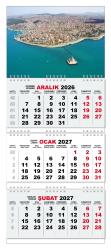 2027 Gemici Duvar Takvimi - Üsküdar