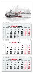 2027 Gemici Duvar Takvimi - Yolcu Gemisi