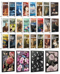 24 Dünya Klasiği ve Çiçekli Çizgili Defter Seti -1