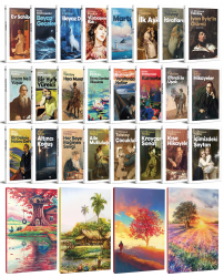 24 Dünya Klasiği ve Manzara Temalı 64 Sayfa Çizgili Defter Seti -1