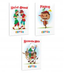 3'lü 64 Sayfa 13,5x19,5 Okul Defteri Seti 4