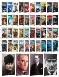 30 Dünya Klasiği ve Atatürk Temalı 64 Sayfa Çizgili Defter Seti -1