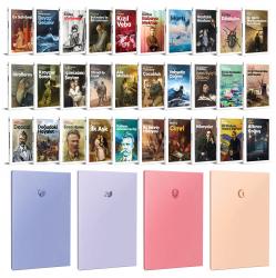 30 Dünya Klasiği ve Pastel 64 Sayfa Çizgisiz Defter Seti