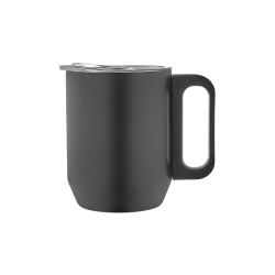 Paslanmaz Çelik Kupa Bardak - Siyah - 350 ml