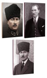 Okula Hazırlık 3lü Atatürk- Çizgili Okul Defteri Seti 64 Sayfa 13,5x19,5cm -7 