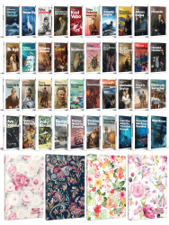 40 Dünya Klasiği ve Çiçekli Planlama Defteri Seti -2