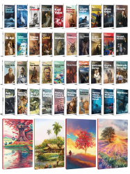 40 Dünya Klasiği ve Manzara Temalı 64 Sayfa Çizgili Defter Seti -2