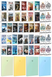 43 Dünya Klasiği ve Pastel Çizgisiz Defter Seti -2
