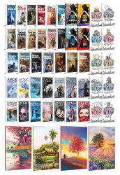 47 Dünya Klasiği ve Manzara Temalı 64 Sayfa Çizgili Defter Seti -2