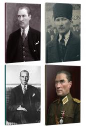 Okula Hazırlık 4lü Atatürk- Çizgili Okul Defteri Seti 64 Sayfa 13,5x19,5cm -2 