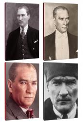 Okula Hazırlık 4lü Atatürk- Çizgili Okul Defteri Seti 64 Sayfa 13,5x19,5cm -6 