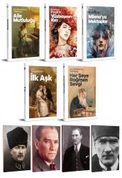 5 Dünya Klasiği ve Atatürk Temalı 64 Sayfa Çizgili Defter Seti -1