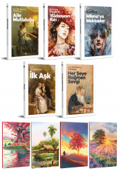 5 Dünya Klasiği ve Manzara Temalı 64 Sayfa Çizgili Defter Seti -2