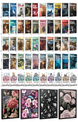 50 Dünya Klasiği ve Çiçekli Çizgili Defter Seti -1