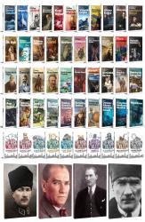 51 Dünya Klasiği ve Atatürk Temalı 64 Sayfa Çizgili Defter Seti -1