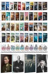51 Dünya Klasiği ve Atatürk Temalı 64 Sayfa Çizgili Defter Seti -2