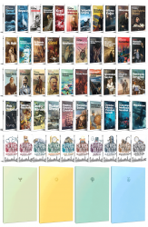 51 Dünya Klasiği ve Pastel Çizgisiz Defter Seti -2