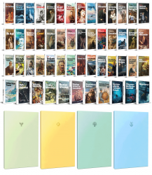 53 Dünya Klasiği ve Pastel Çizgisiz Defter Seti -2