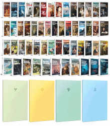 54 Dünya Klasiği ve Pastel Çizgisiz Defter Seti -2
