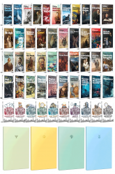 61 Dünya Klasiği ve Pastel Çizgisiz Defter Seti -2