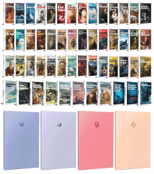 63 Dünya Klasiği ve Pastel Çizgisiz Defter Seti -1