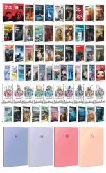 65 Dünya Klasiği ve Pastel Çizgisiz Defter Seti -1