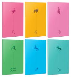 6lı Burç-Astroloji Temalı 13,5x19,5cm 64 Sayfa Çizgisiz Defter Seti -6