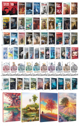 75 Dünya Klasiği ve Manzara Temalı 64 Sayfa Çizgili Defter Seti -2