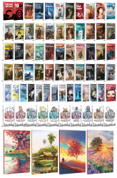 78 Dünya Klasiği ve Manzara Temalı 64 Sayfa Çizgili Defter Seti -1