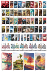 78 Dünya Klasiği ve Manzara Temalı 64 Sayfa Çizgili Defter Seti -2