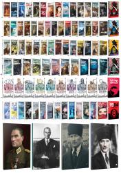 84 Dünya Klasiği ve Atatürk Temalı 64 Sayfa Çizgili Defter Seti -2