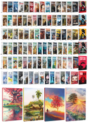 93 Dünya Klasiği ve Manzara Temalı 64 Sayfa Çizgili Defter Seti -2