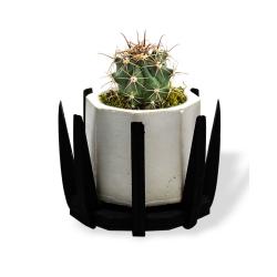 Ahşap Ayaklı Beton Saksı HK1558