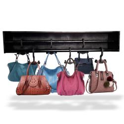 Ahşap Çanta Askılığı Siyah Büyük HK0706