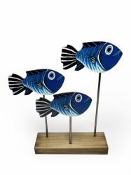 Ayaklı Tombul Mavi Balıklar HK0195