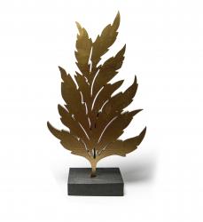 Ayaklı Dekoratif Altın Varak Yaprak HK0203-AV
