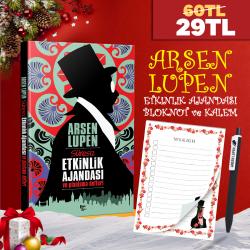 Arsen Lupen Seti - 1 Ajanda 1 Defter 1 Kalem