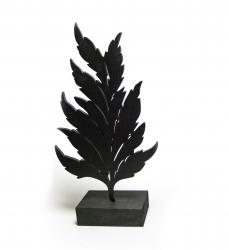 Ayaklı Dekoratif Siyah Yaprak HK0203-0002