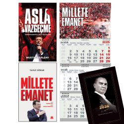 Asla Vazgeçme ve Millete Emanet - Gemici Duvar Takvimi-ME - Gazi Paşa 2026 Ajanda